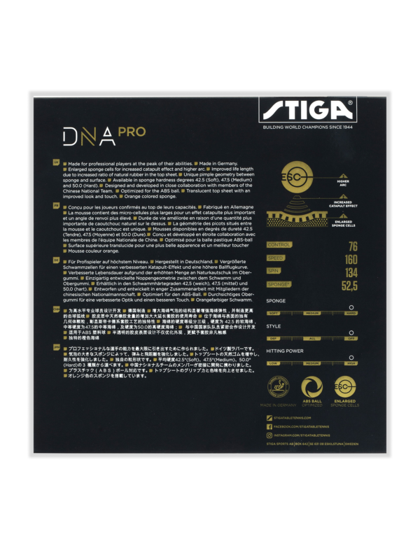 Stiga DNA Pro H -Table Tennis Rubber