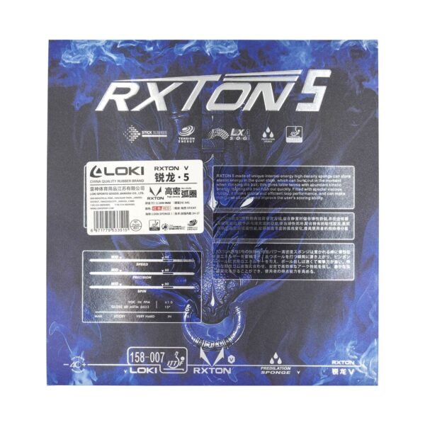 Rxtone 5 2 Loki Rxtone 5 Max - Table Tennis Rubber