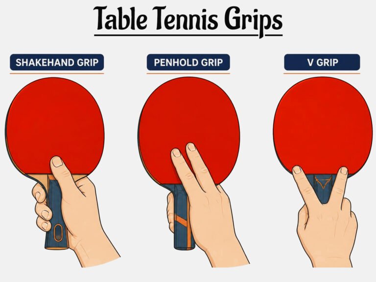 Different Types of Table Tennis Grips